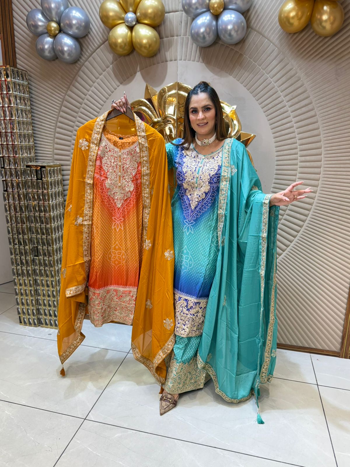 Elegant & Colorful Embroidered Pakistani Suits PC1845