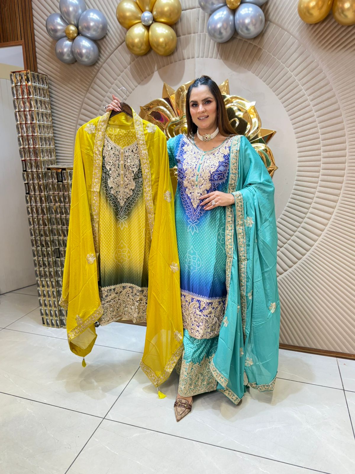 Elegant & Colorful Embroidered Pakistani Suits PC1845
