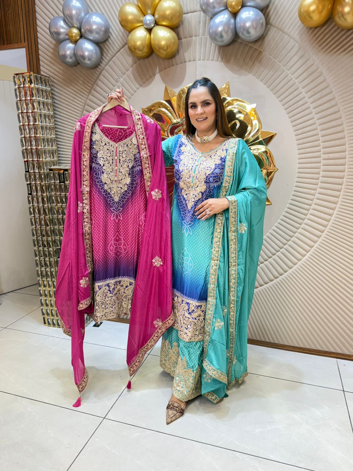 Elegant & Colorful Embroidered Pakistani Suits PC1845