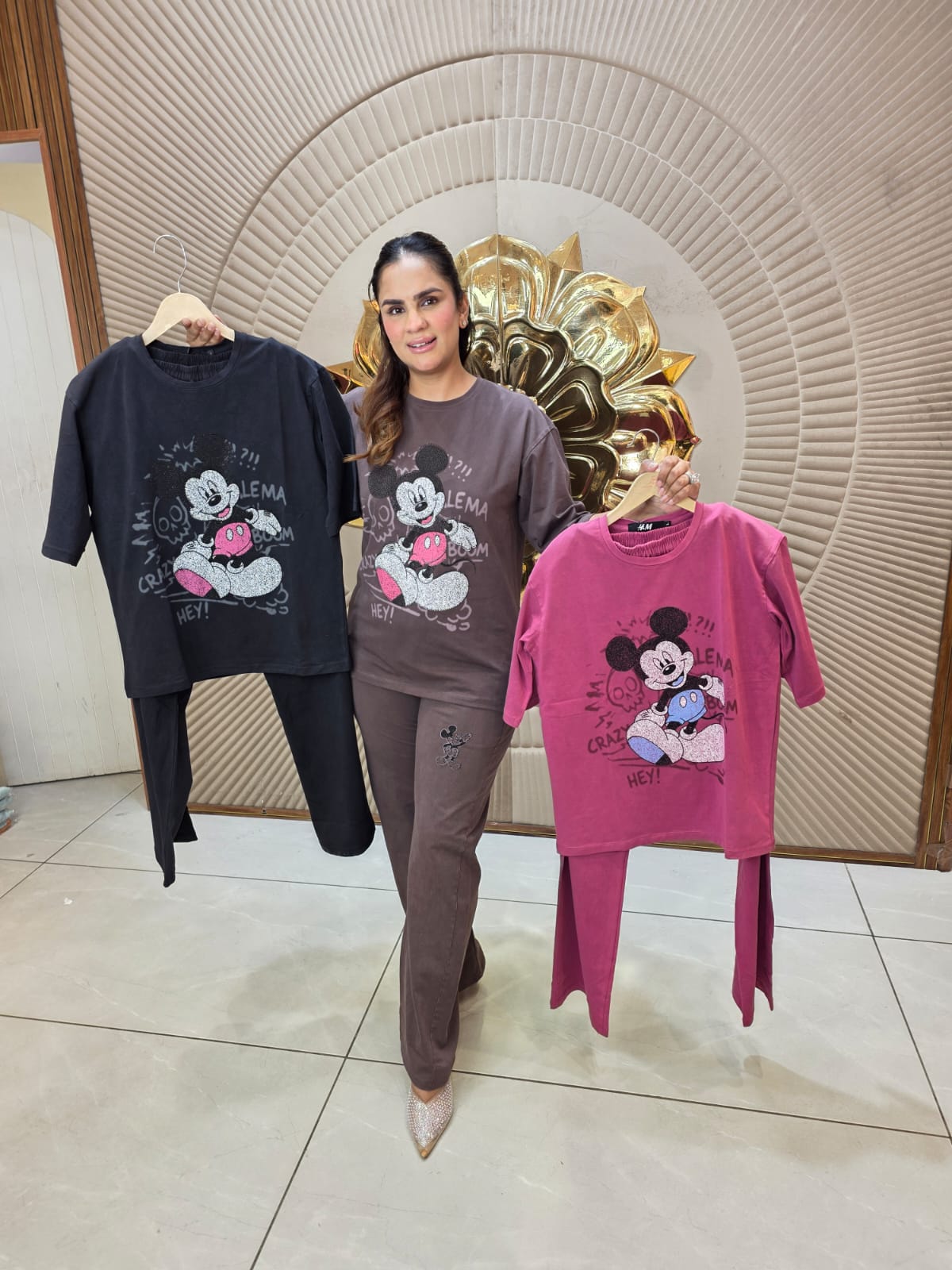 Cute Micky Print Co-Ord Set PC3121