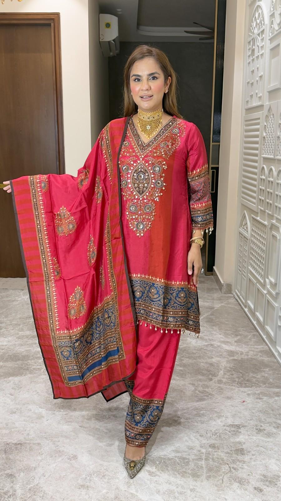 Beautiful Digital Print Suit Set PC3756