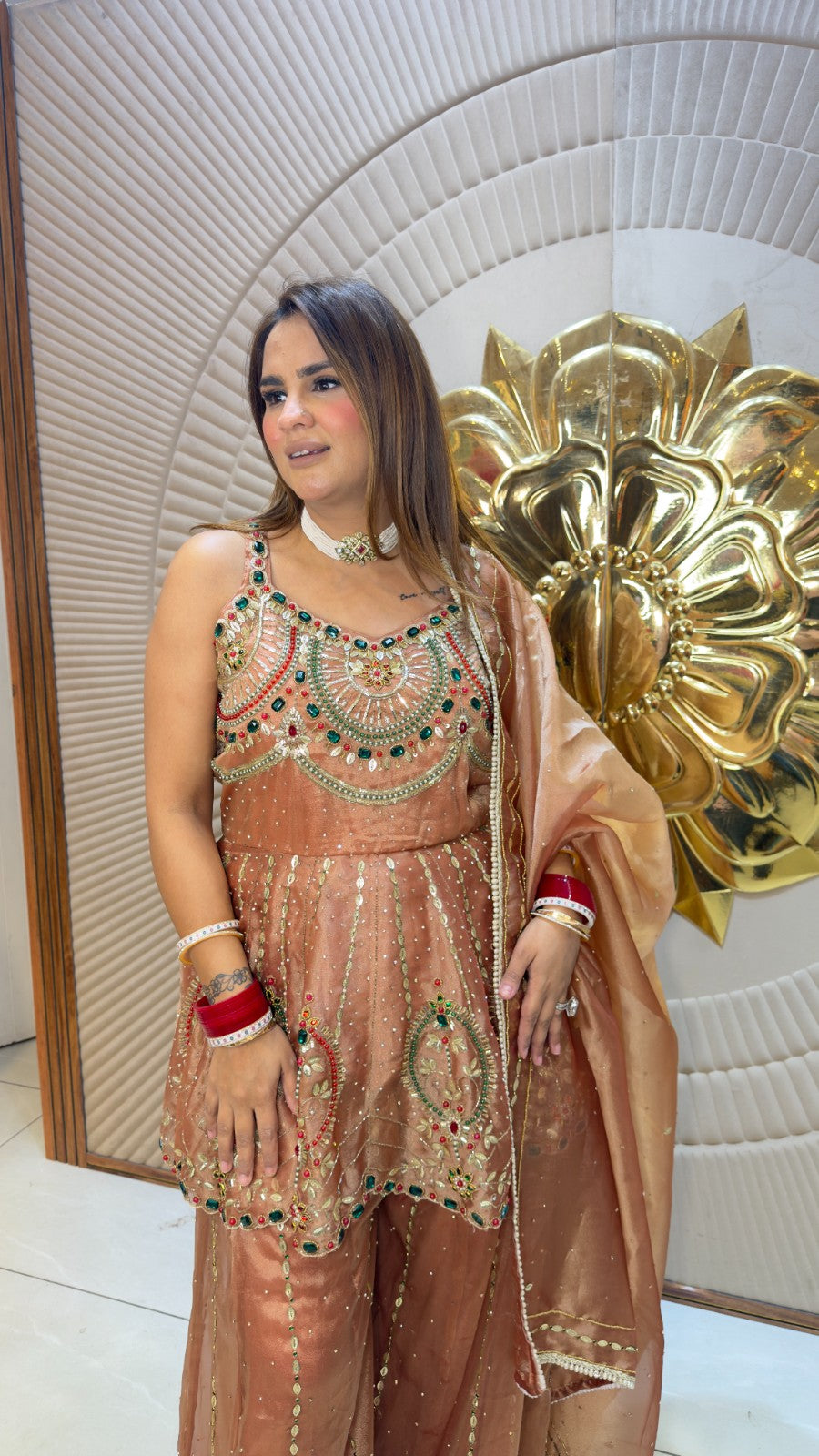 Beutiful elegant partywear suit pc3813