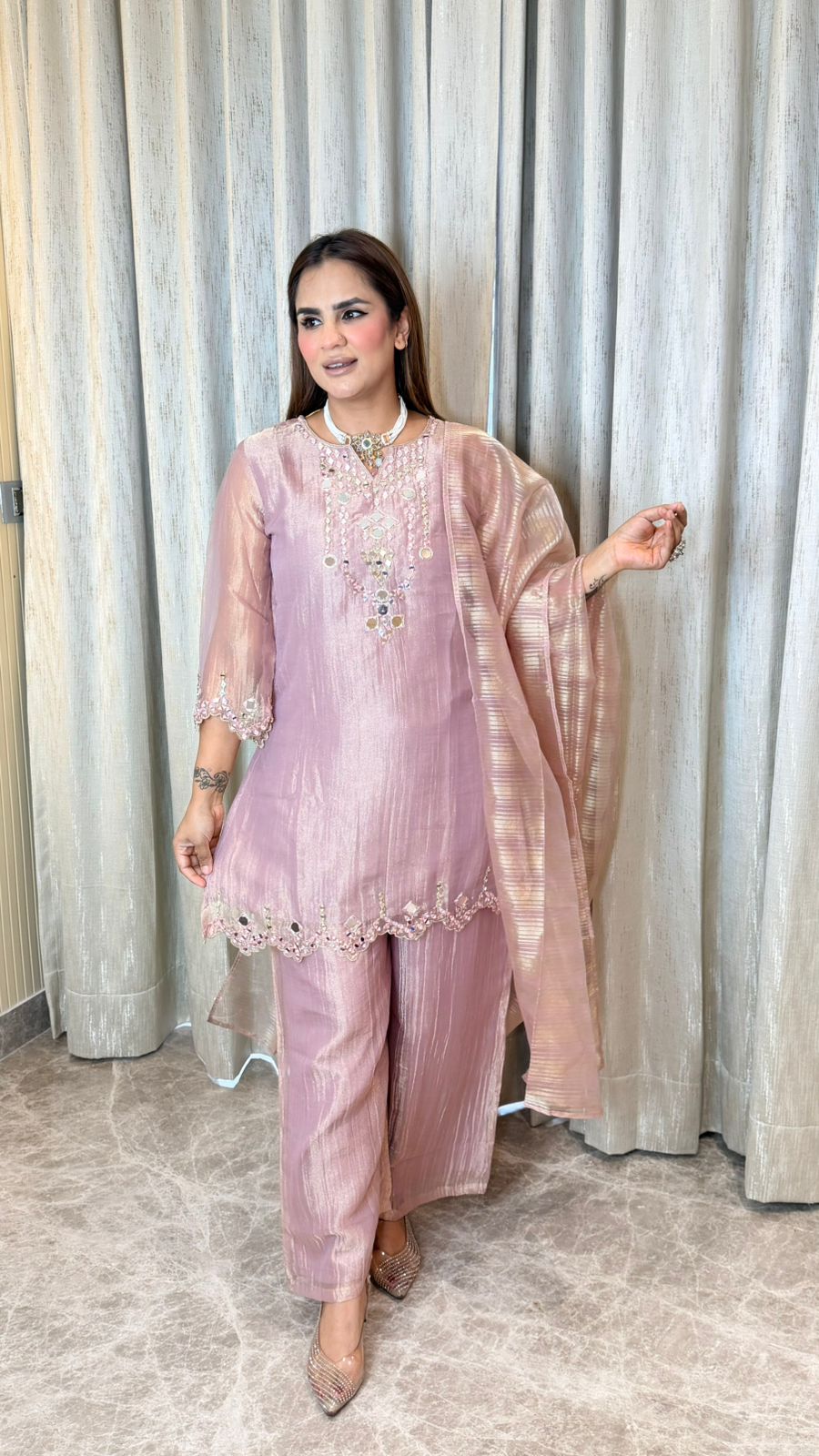 Beutiful elegant partywear suit pc3592