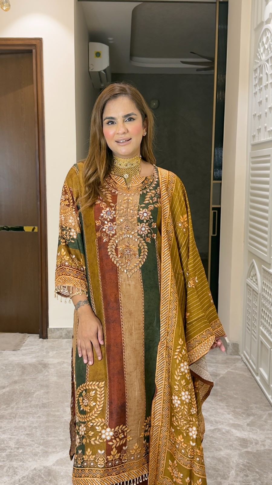 Beautiful Digital Print Suit SetPC3757