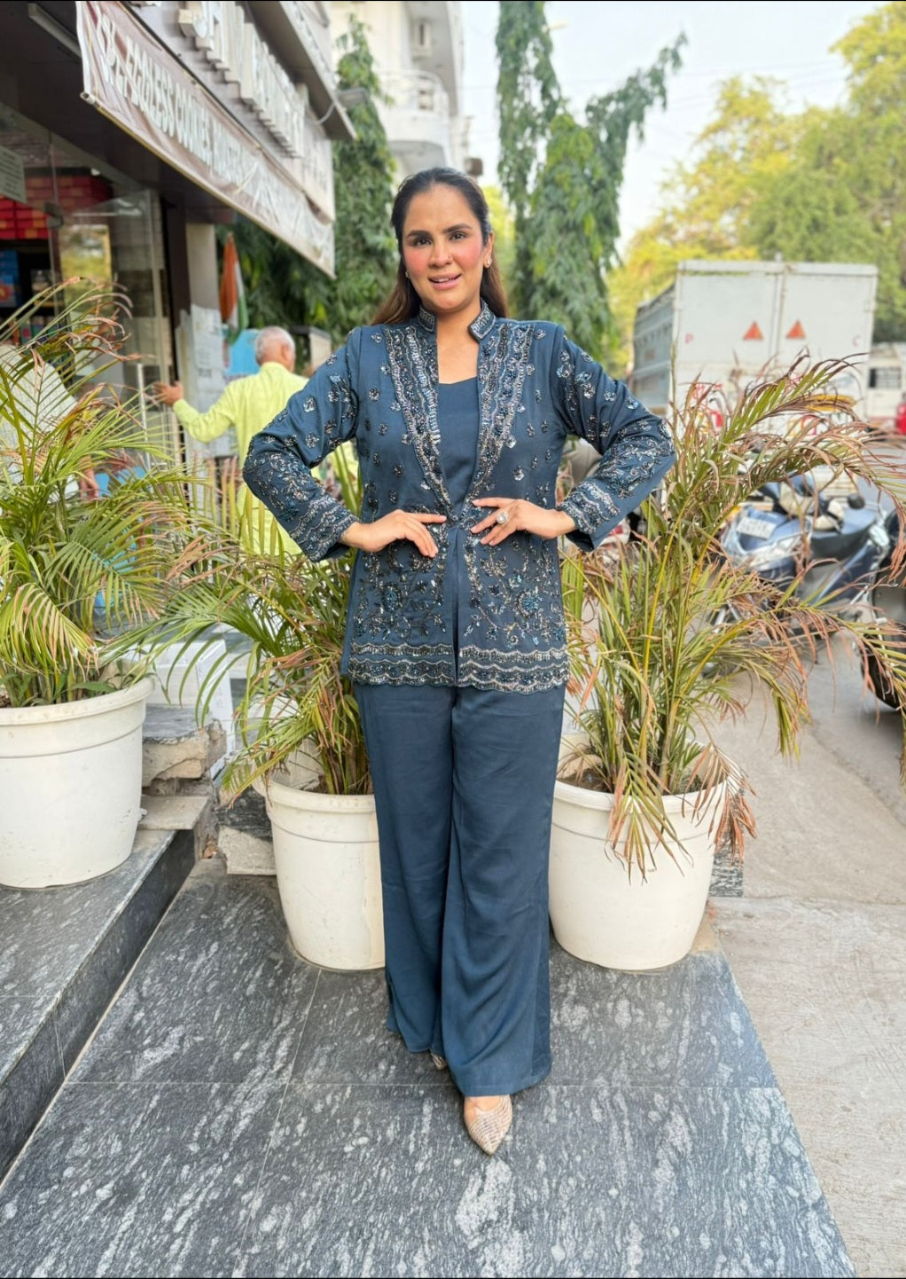 Beutiful elegant partywear 3pc set pc3089