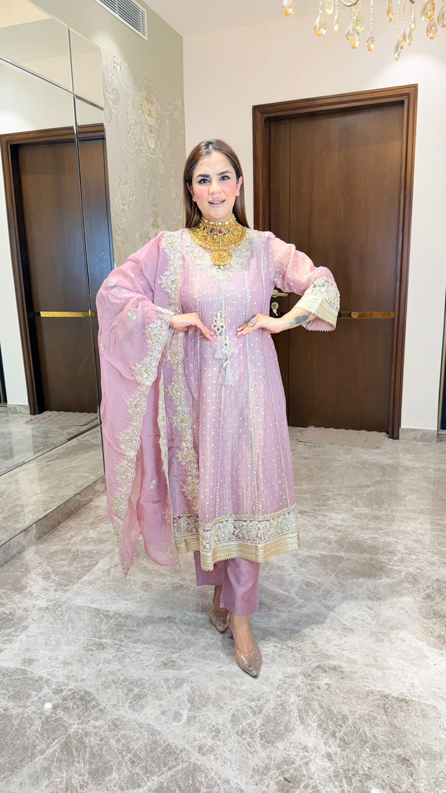 Beutiful elegant partywear suit pc3584