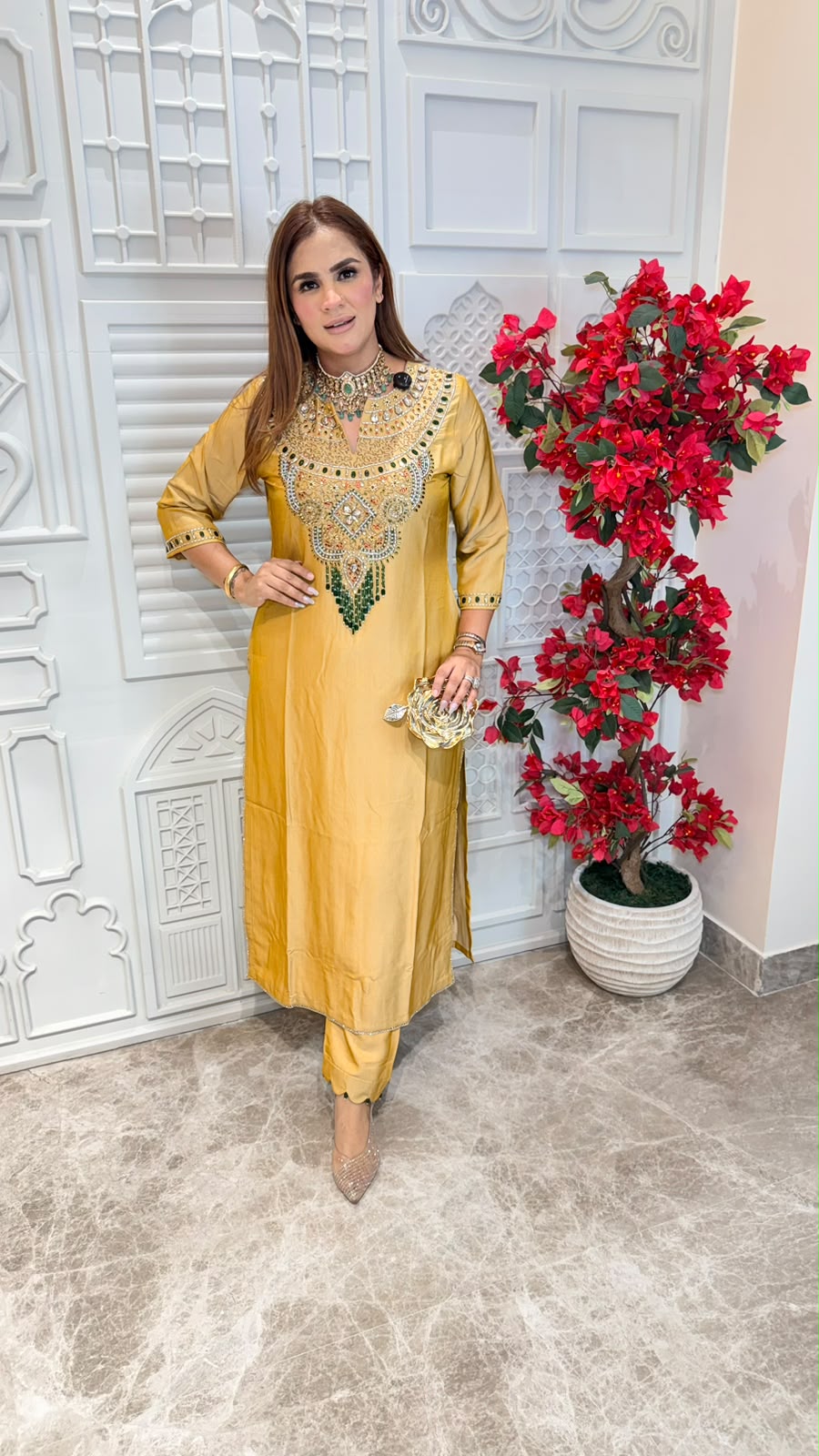 Beutiful elegant partywear cordset with potli pc3368