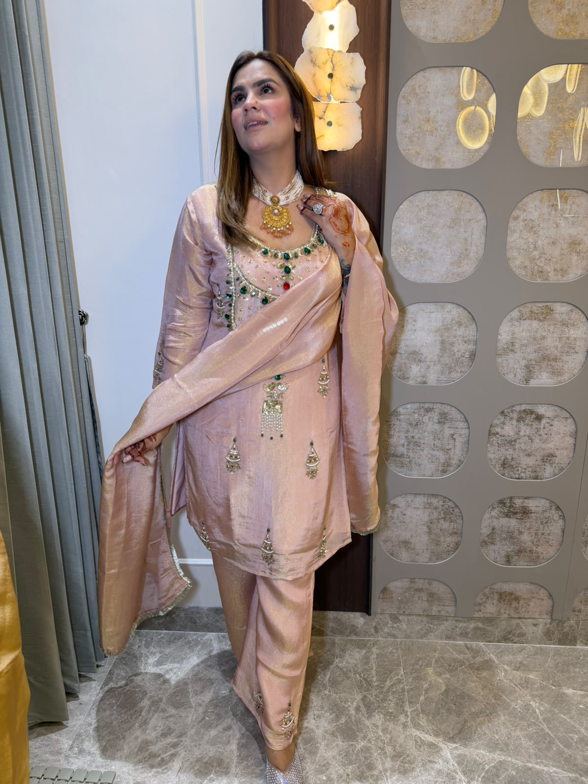 Beutiful elegant partywear suit pc3130