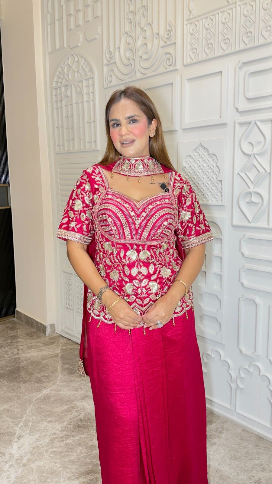 Royal Embroidered Skirt Set PC3798