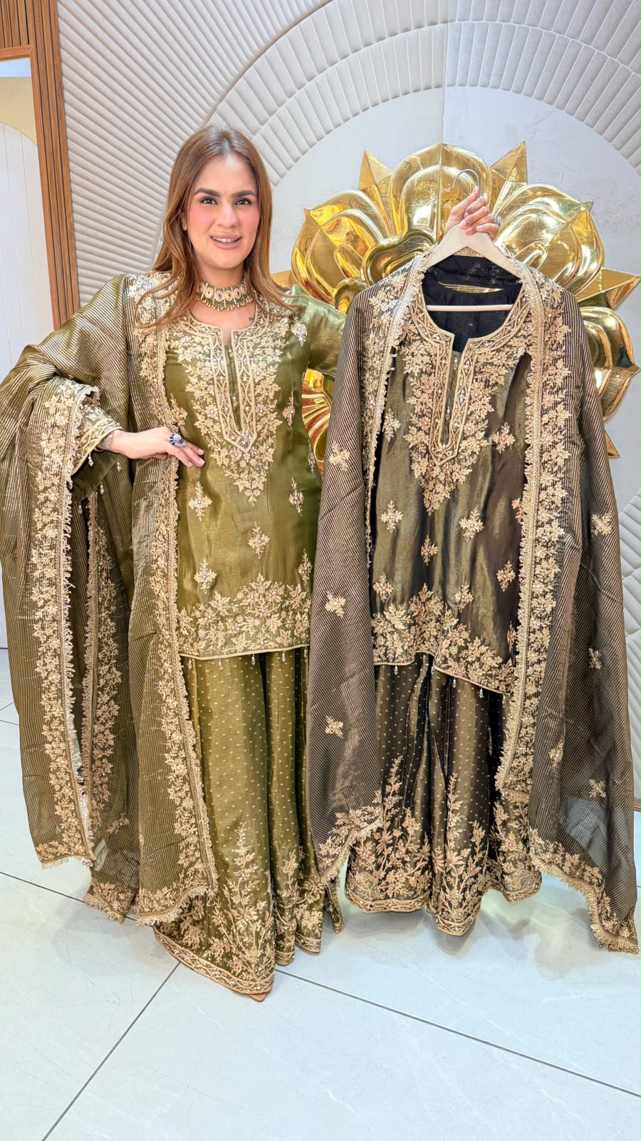 Beutiful elegant partywear suit pc3397