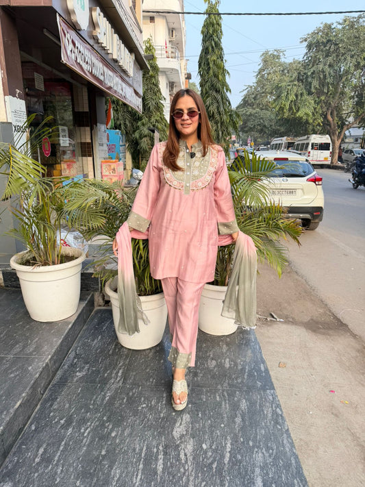 Elegant Partywear Suit With Dupatta PC2616