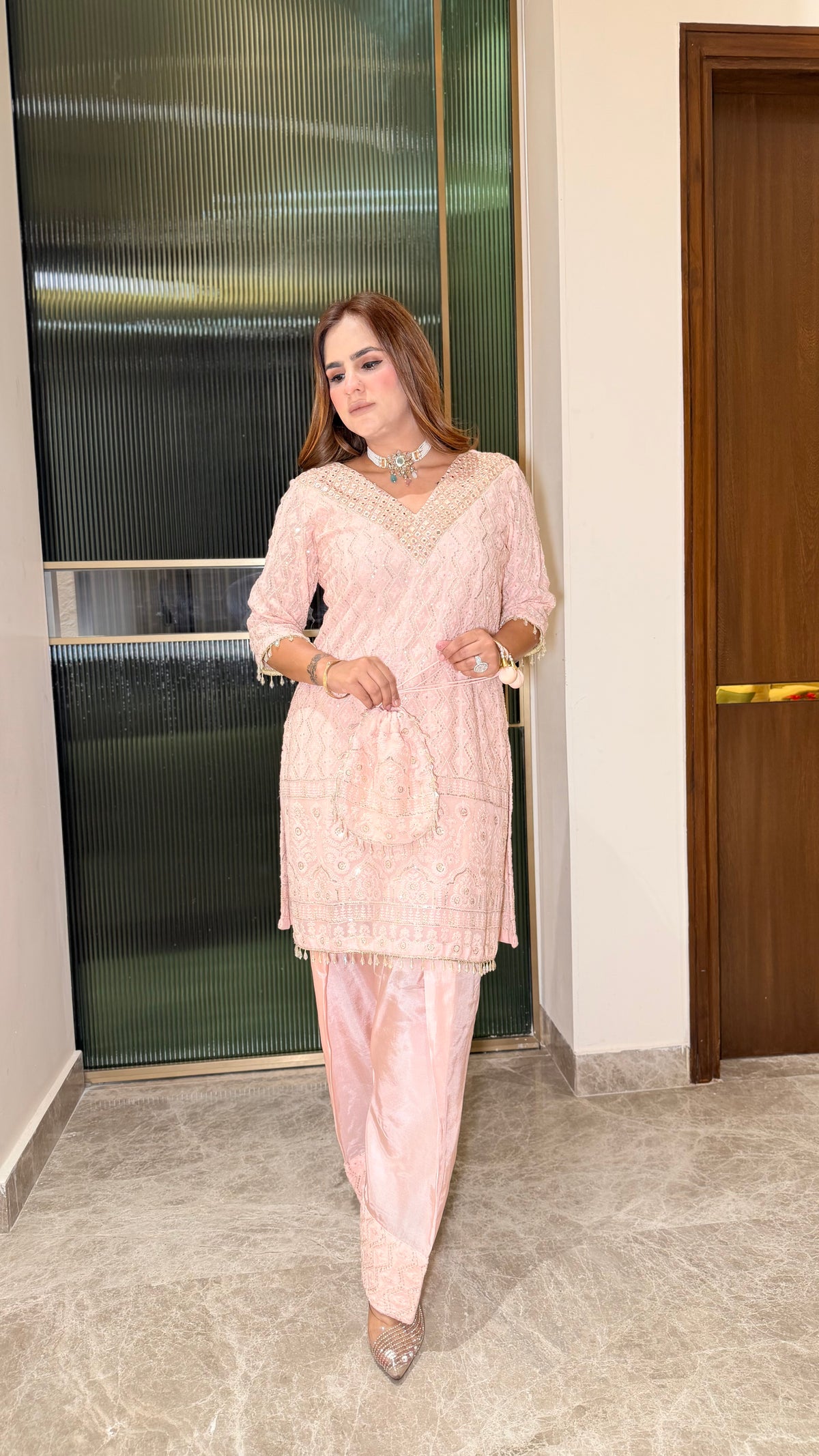 Beautiful georgette cord set  PC3691