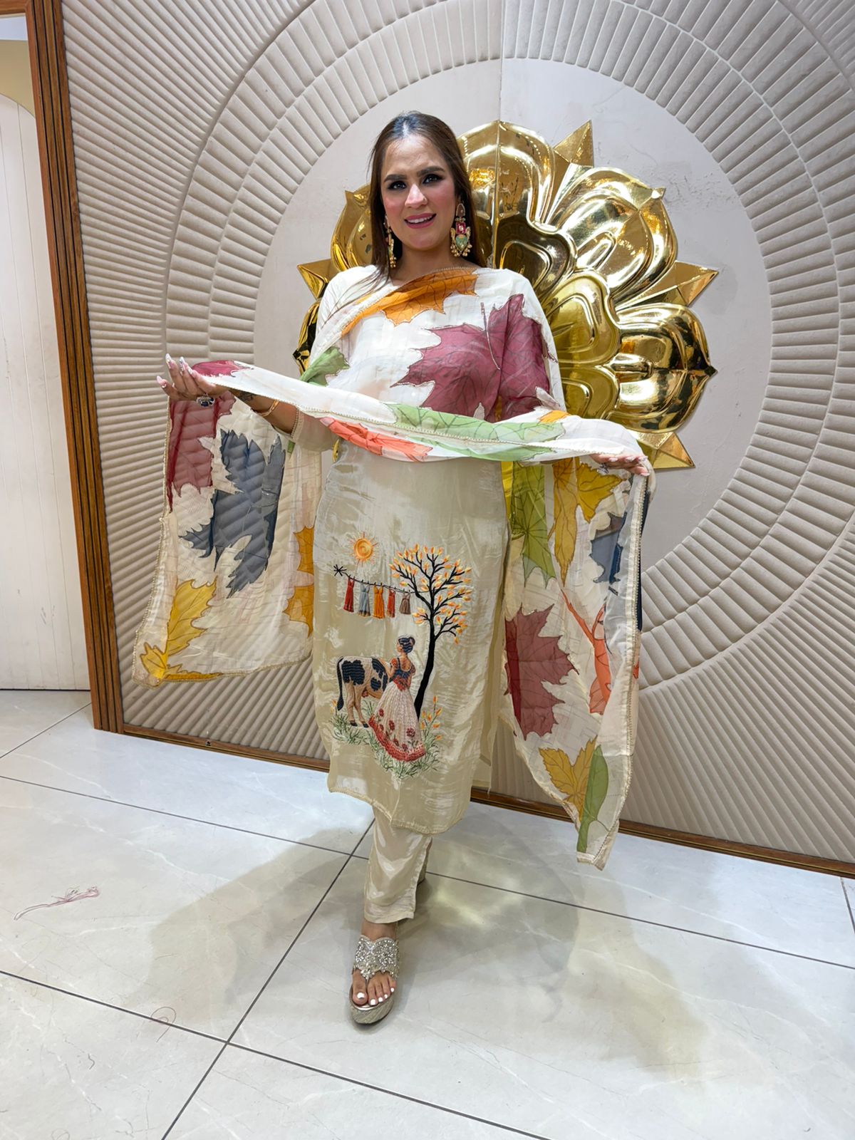 Beautiful Suit with Designer Dupatta PC2555