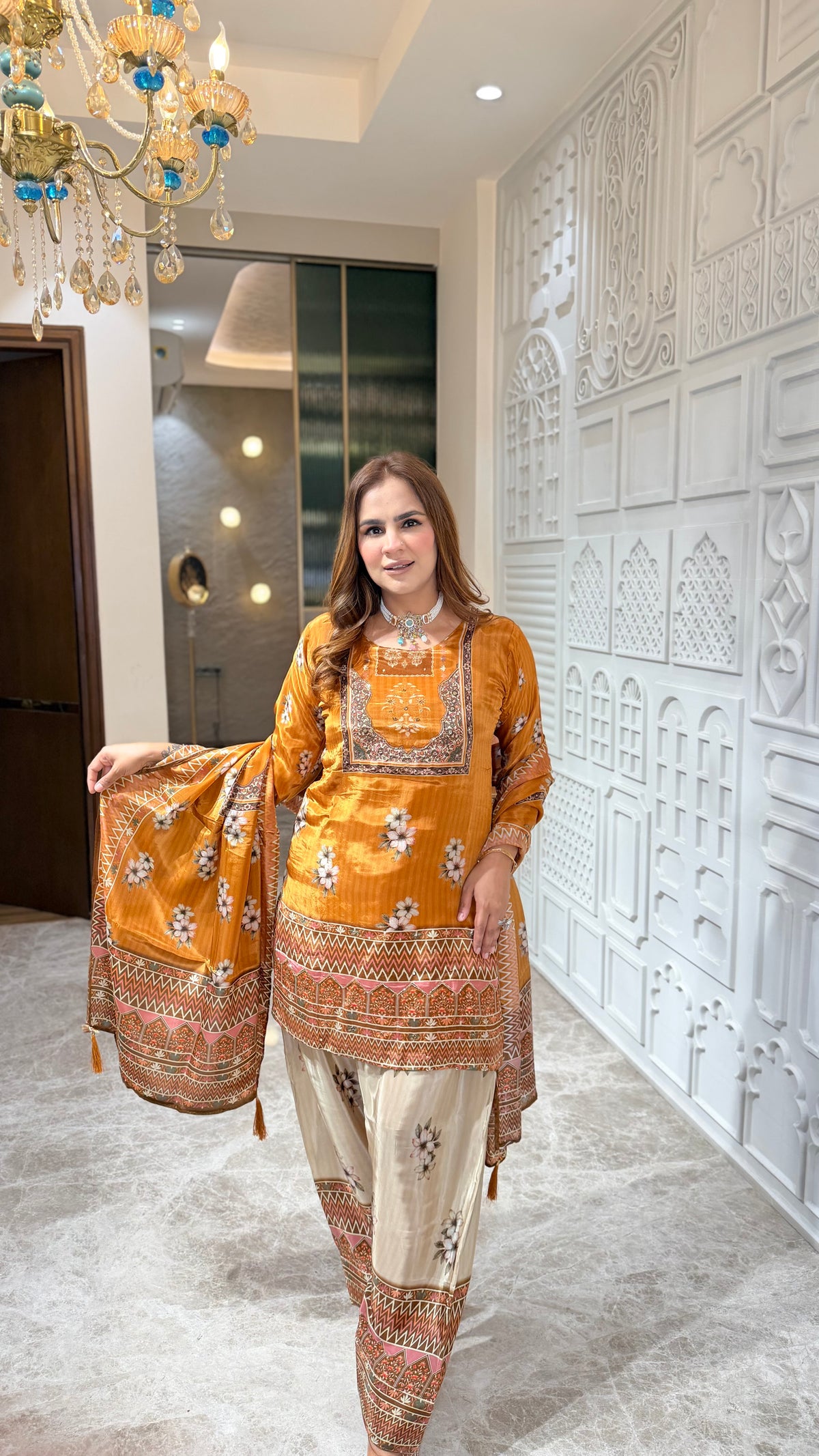 Beautiful Digital Print Suit Set PC3703