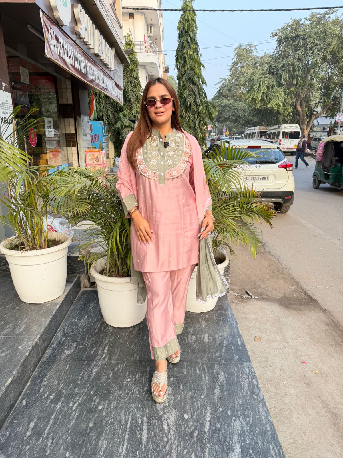 Elegant Partywear Suit With Dupatta PC2616