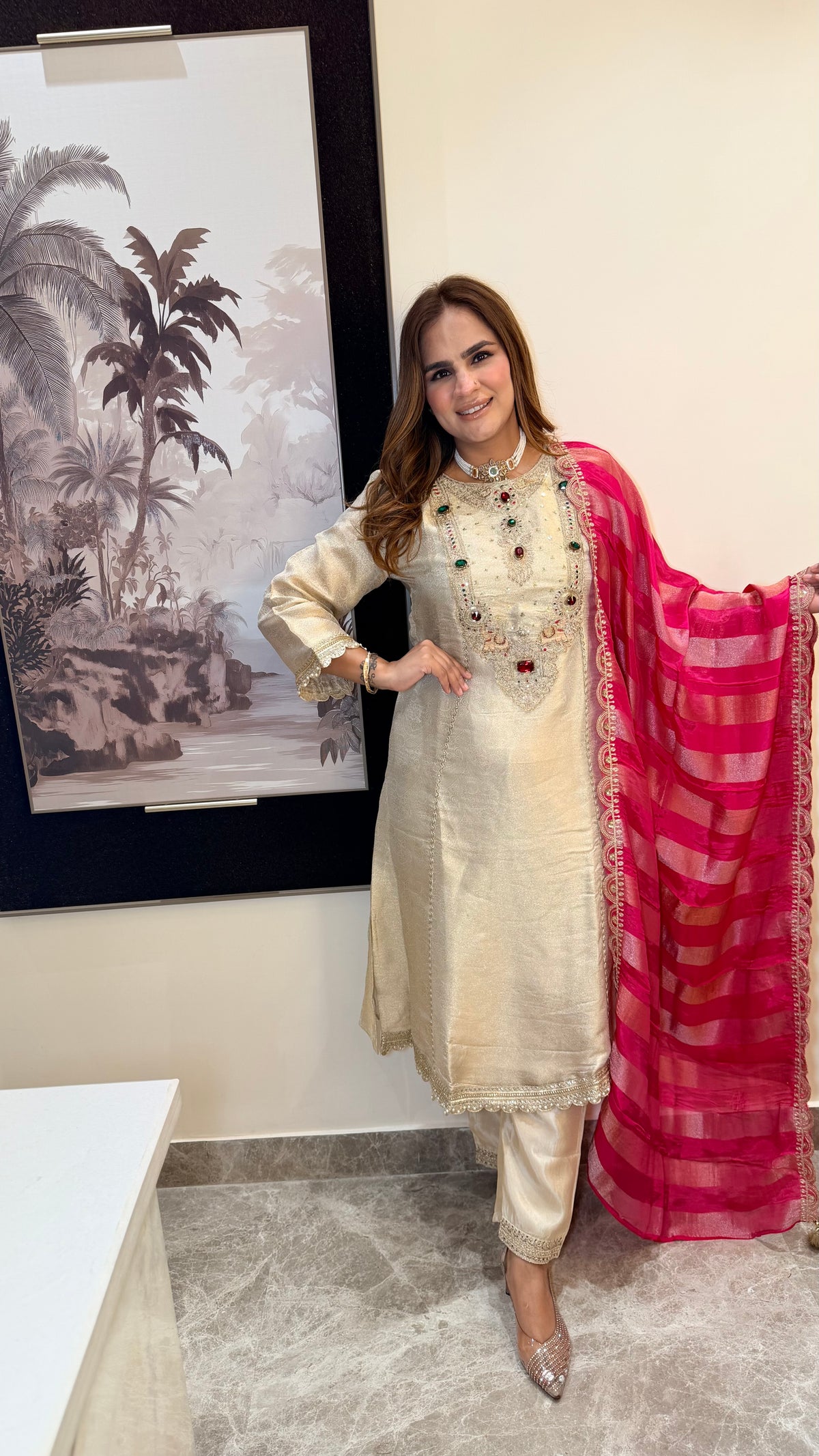 Beautiful Karwachauth Special Suit Set3704