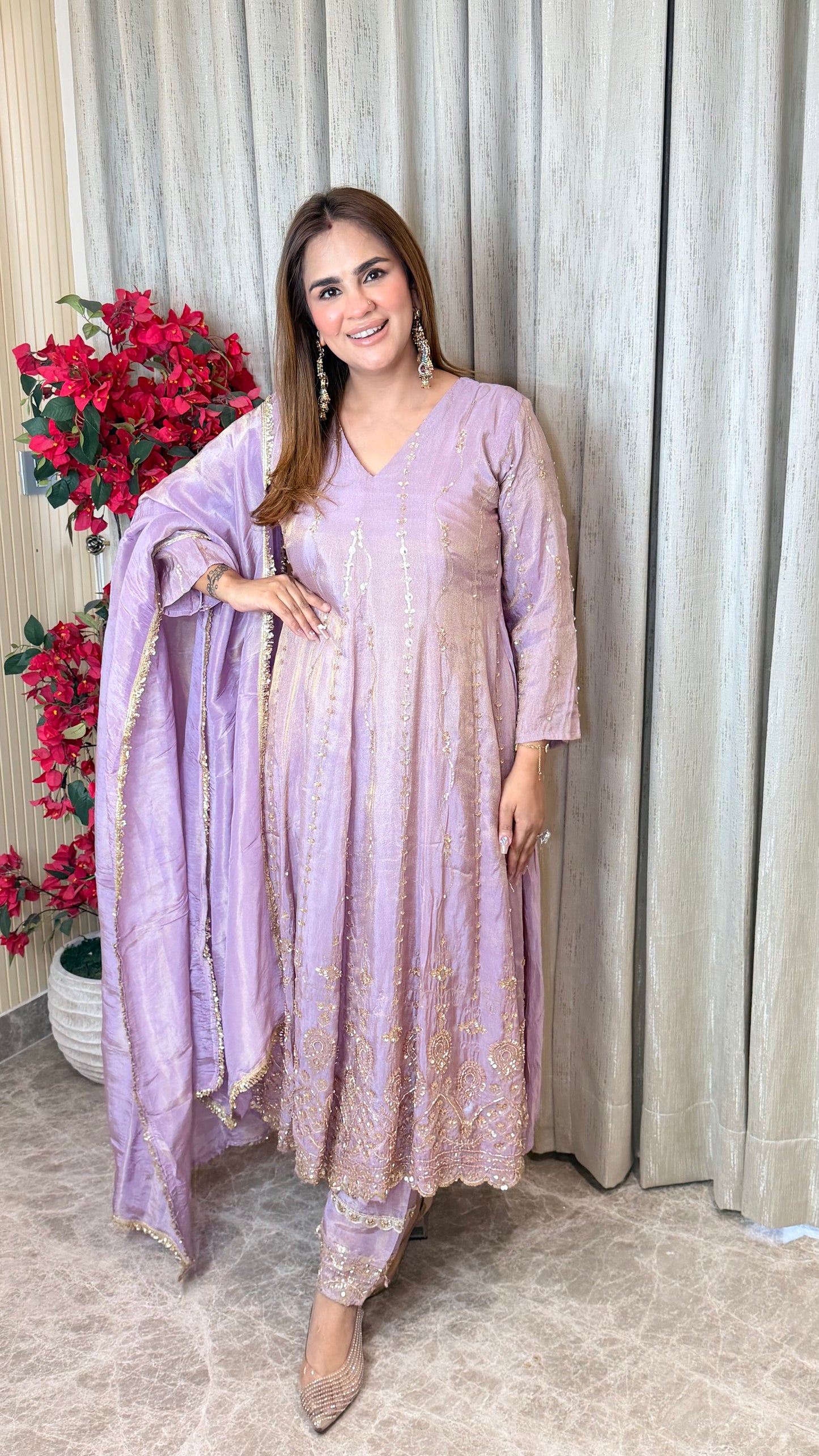 Embroidered Anarkali Suit PC3490
