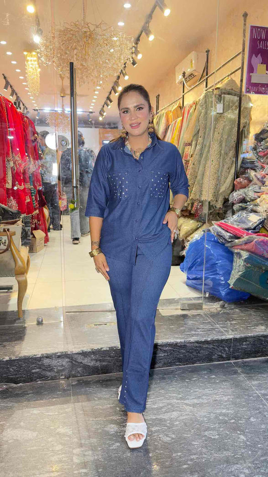 Beautiful Denim Cord SetPC3336