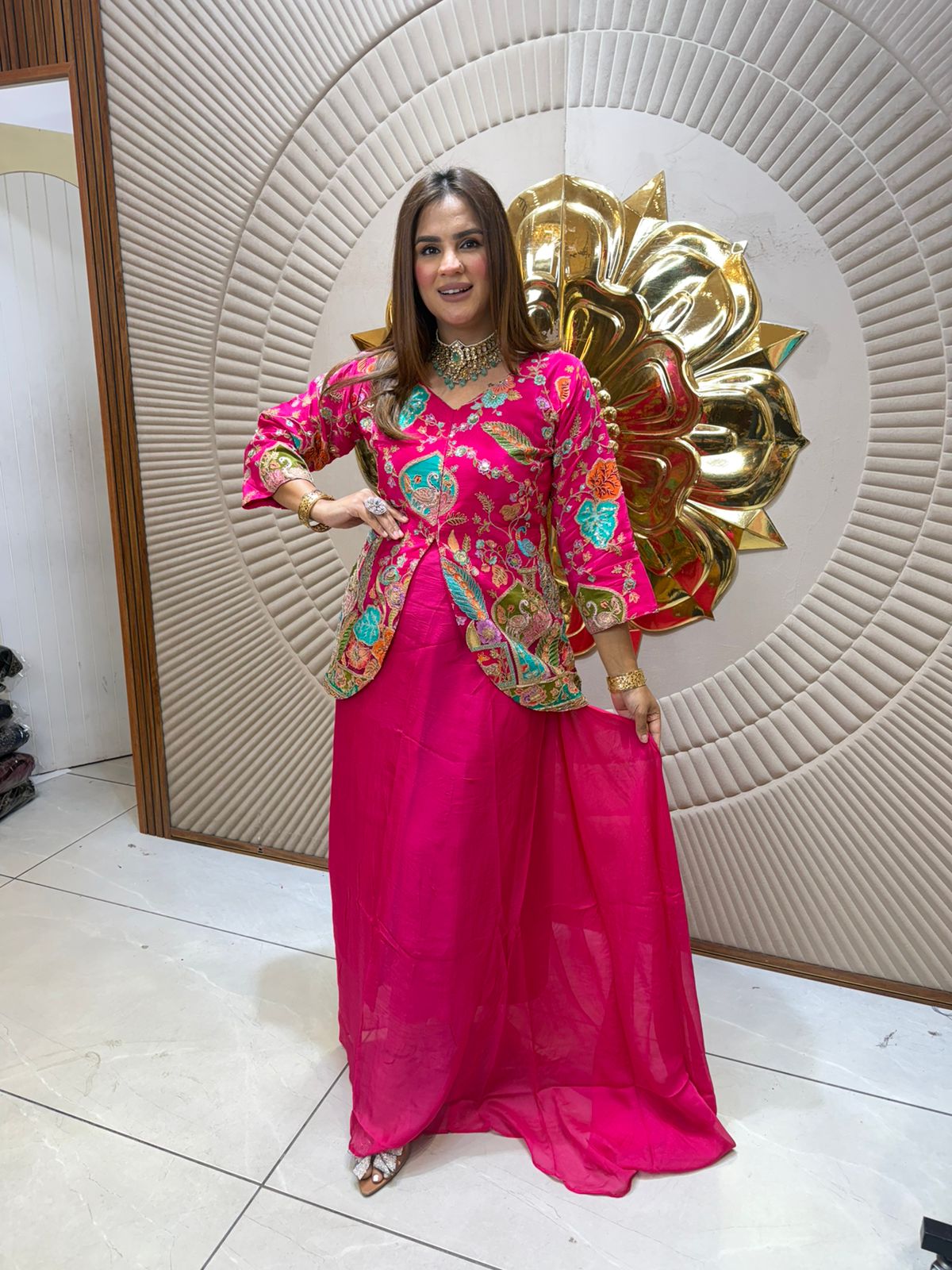 Beautiful Indo-Western Printed Dress PC2522