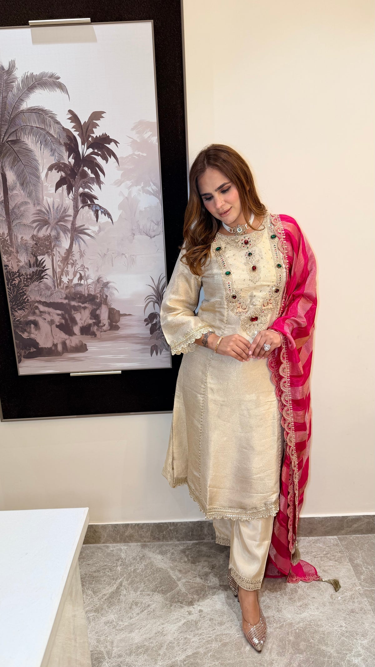 Beautiful Karwachauth Special Suit Set3704