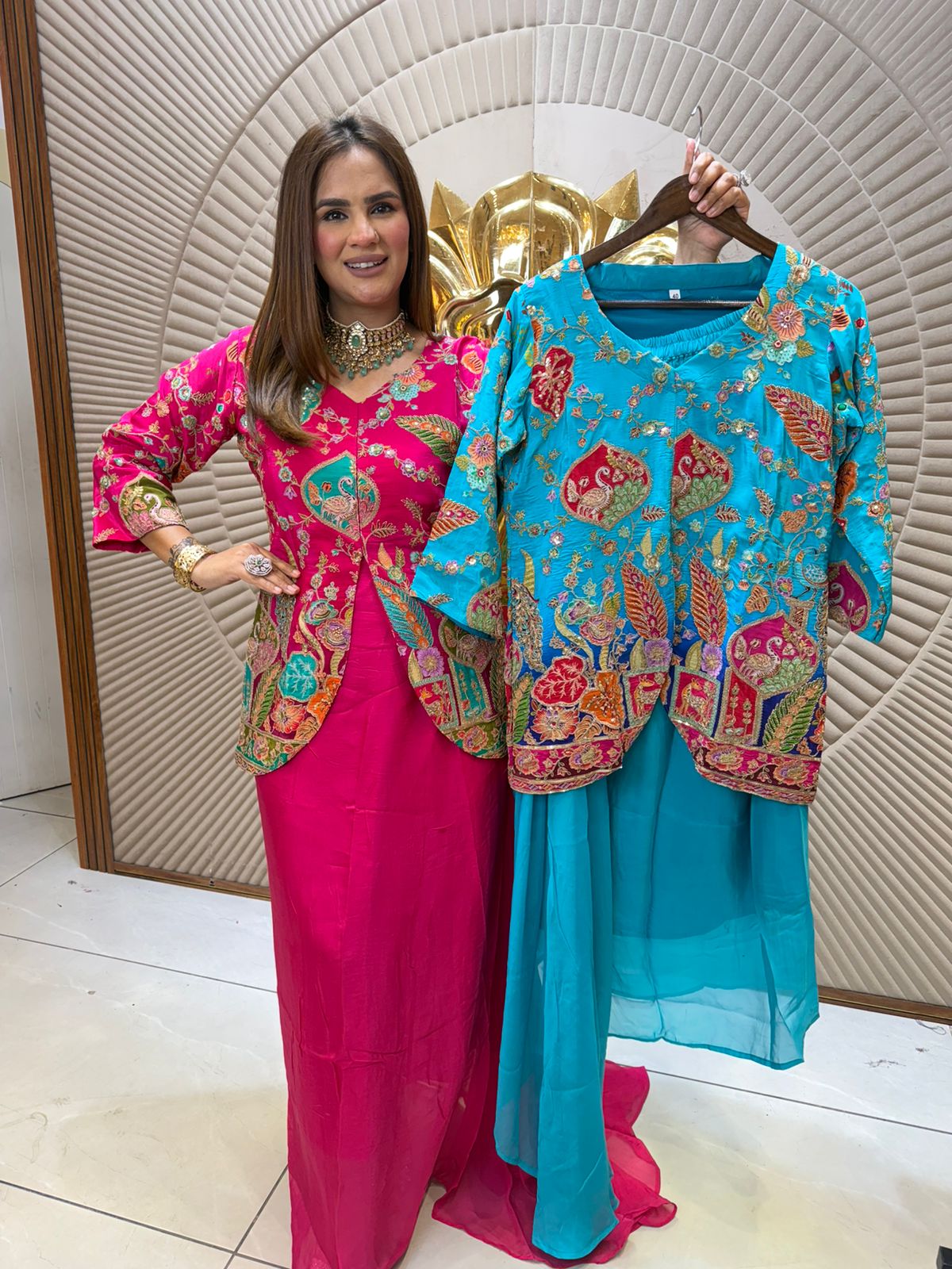 Beautiful Indo-Western Printed Dress PC2522