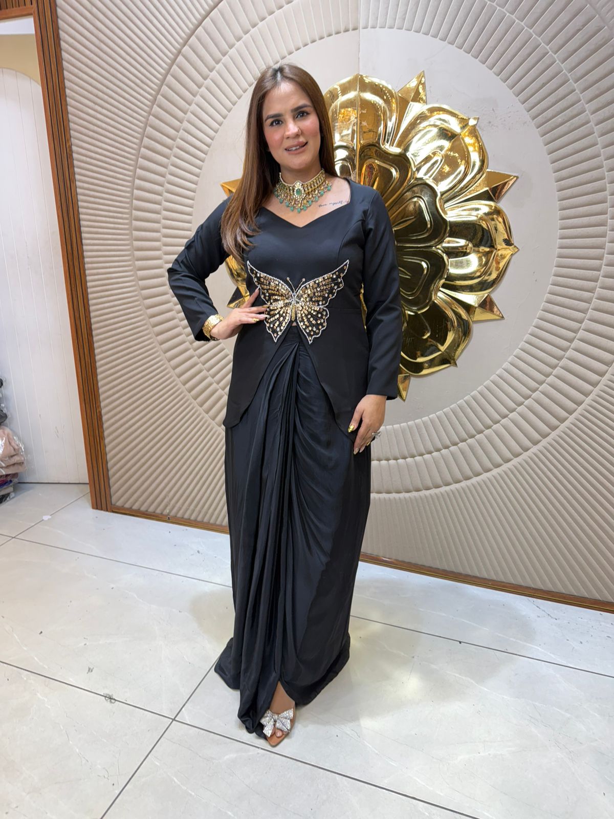 Elegant Butterfly Indo Western Dress PC2455