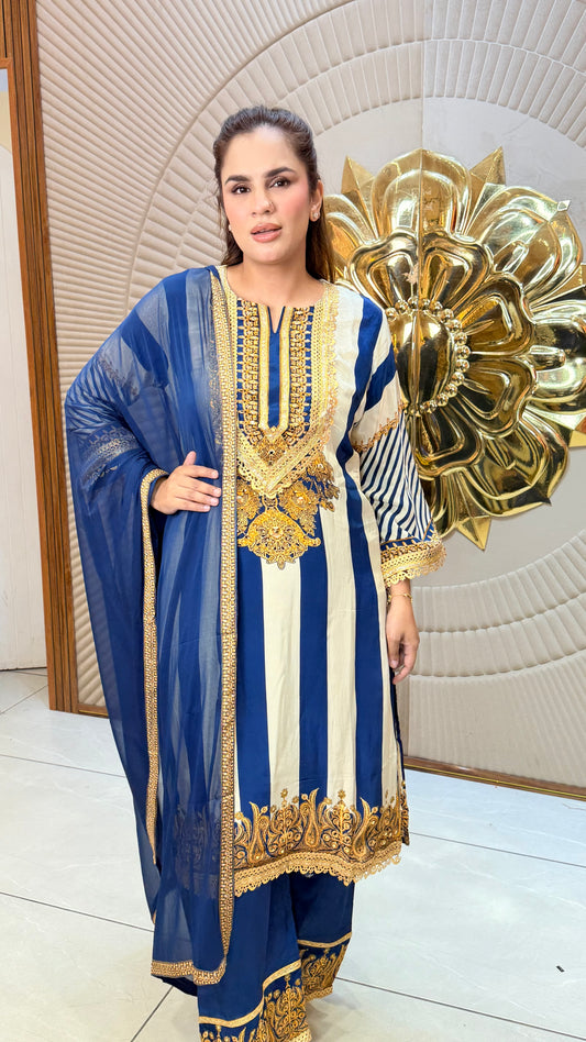 Royal Blue Statement Suit Pc3429