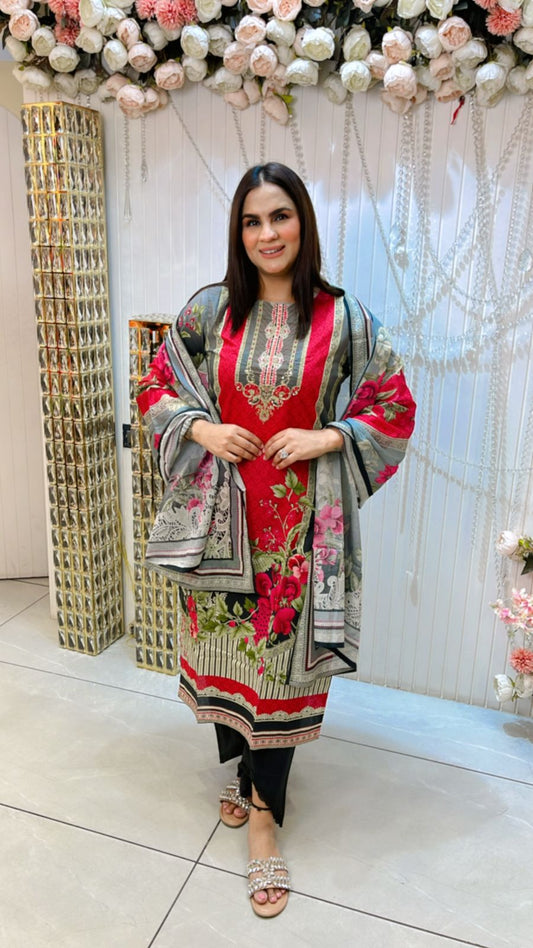 Beautiful Floral Print Suit PC1008