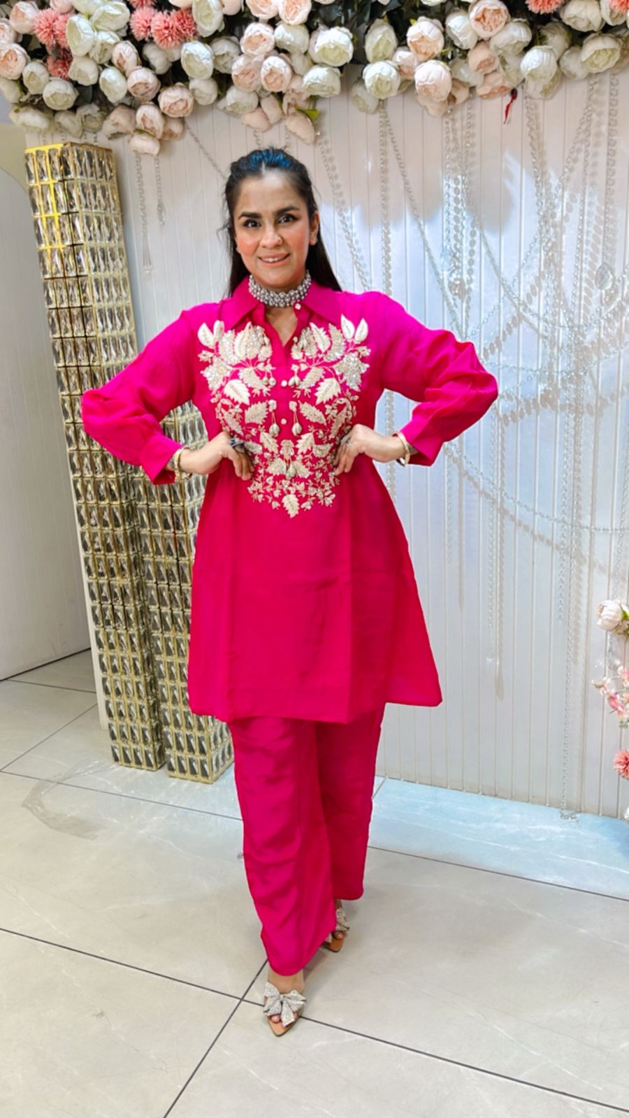 Beautiful Co-Ord With Collar PC1125