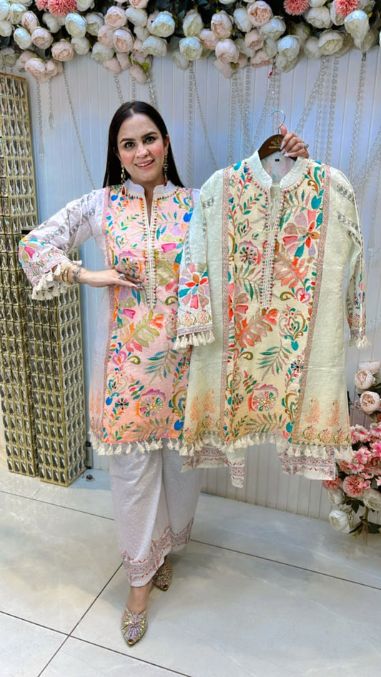 Beautiful Cordset With Digital Print and Tassle PC603