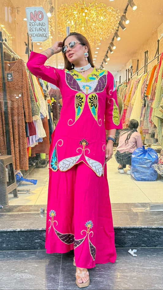 Beautiful Cordset With Embroidery Work PC1524