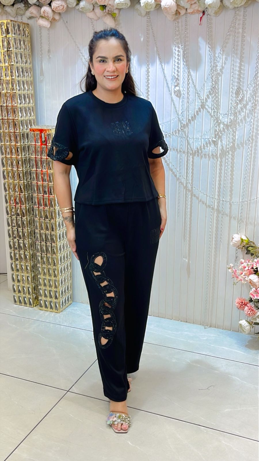 Beautiful Cut Work Co-Ord Set PC1199