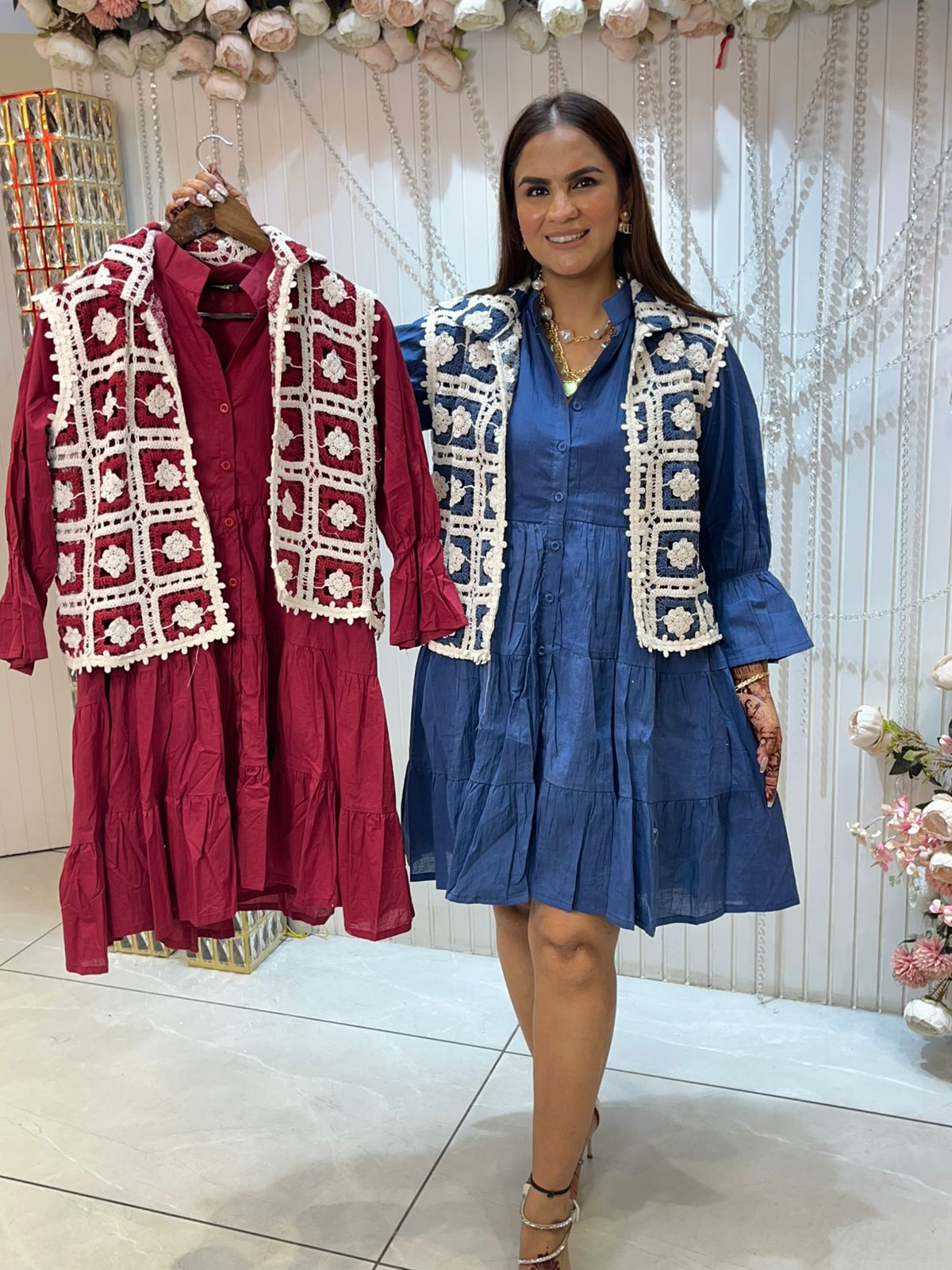 Beautiful Dress With Jacket PC1407
