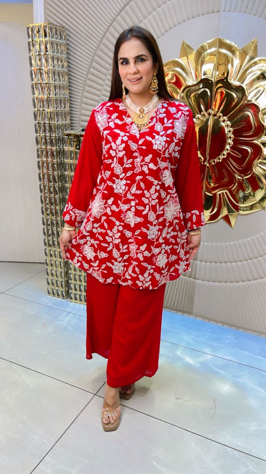 Beautiful Floral Full sleeves Co-Ord Set PC1510