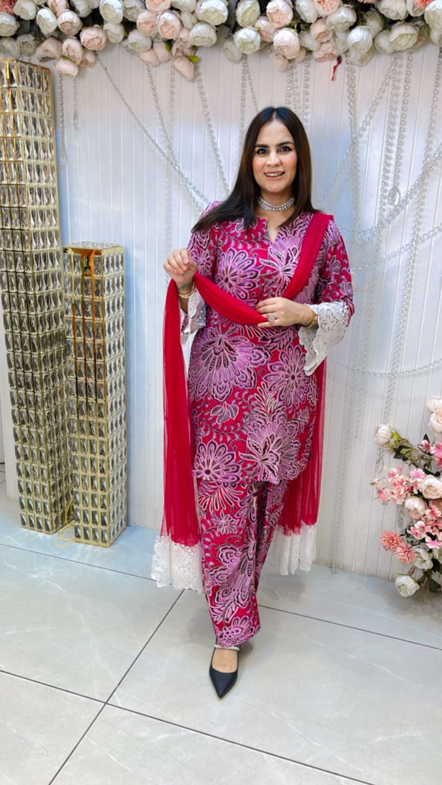 Beautiful Floral Print Suit PC1263