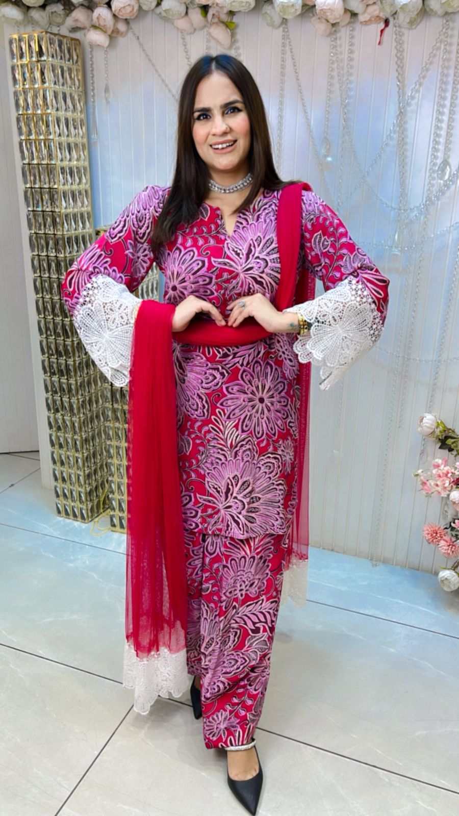 Beautiful Floral Print Suit PC1263