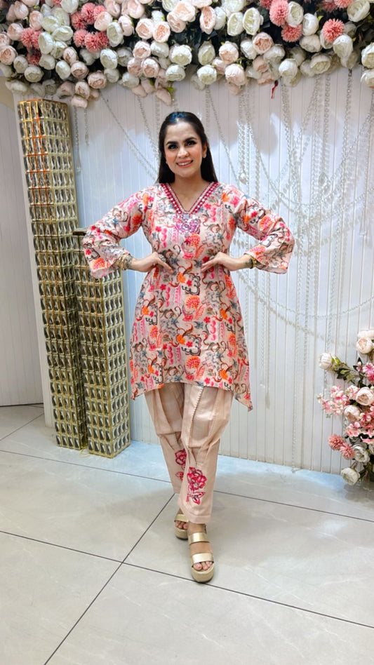 Beautiful Flower Print Co-Ord Set PC1242