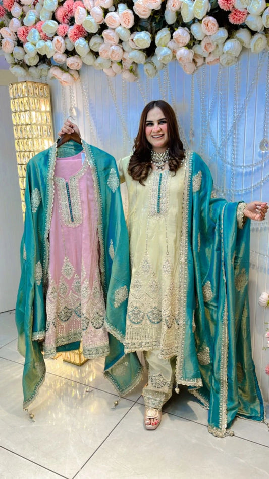 Beautiful Fully Embroided Salwar Suit With Pure Dupatta PC018