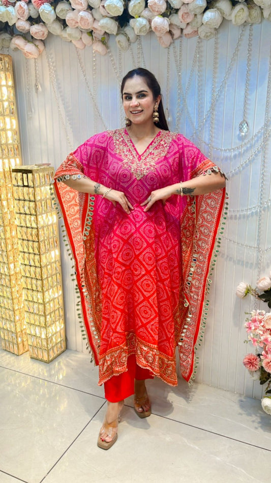 Beautiful Kaftan Suit With Heavy Neck PC111