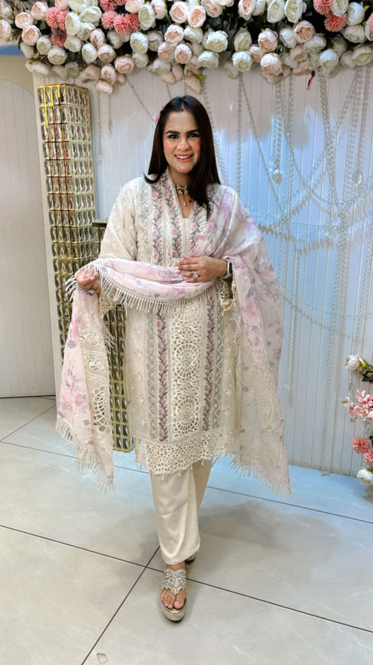 Beautiful Lace Work Suit PC1082