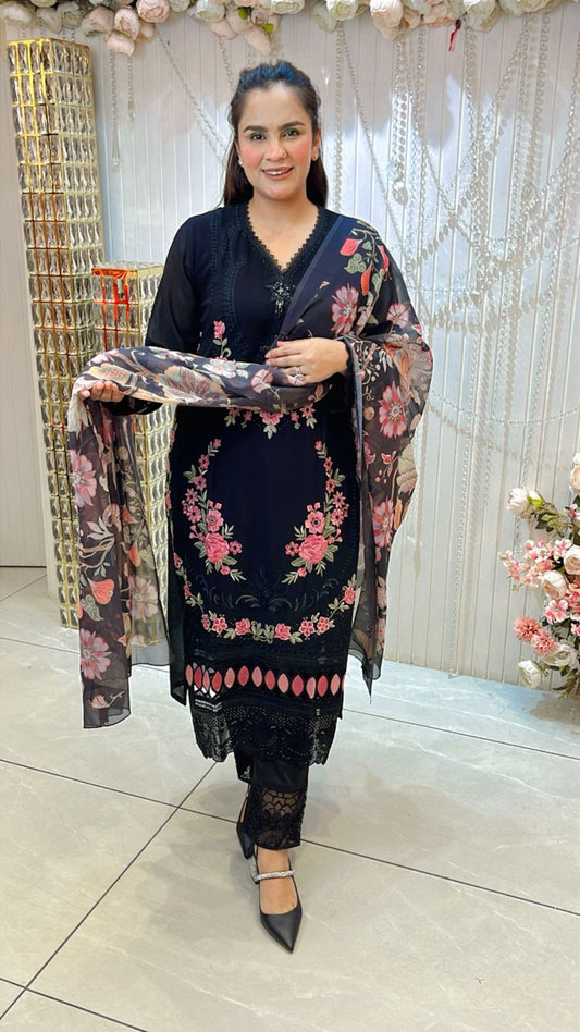Beautiful Lace Work Suit PC1205