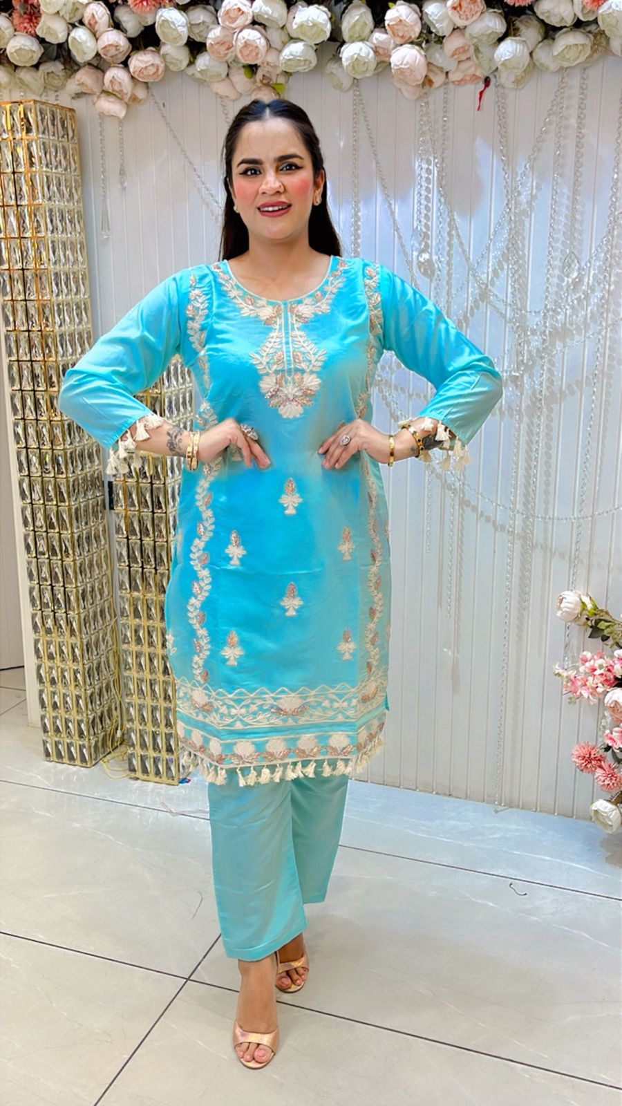 Beautiful Lace Work Suit PC1211