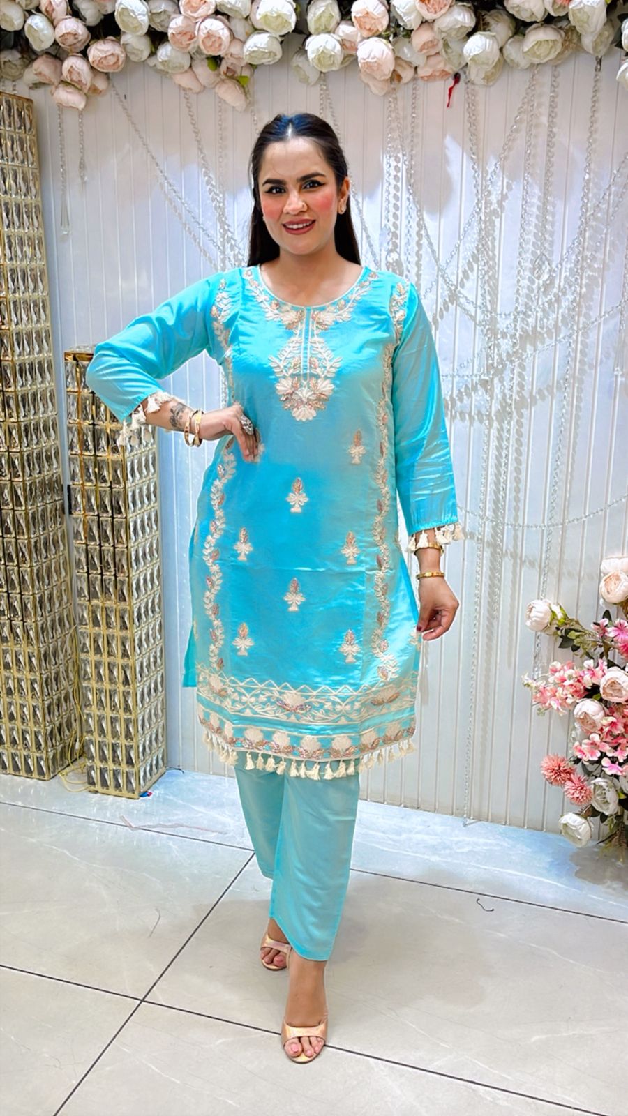 Beautiful Lace Work Suit PC1211