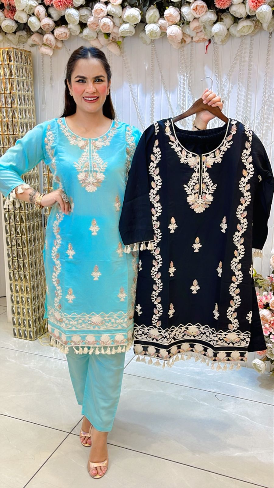 Beautiful Lace Work Suit PC1211
