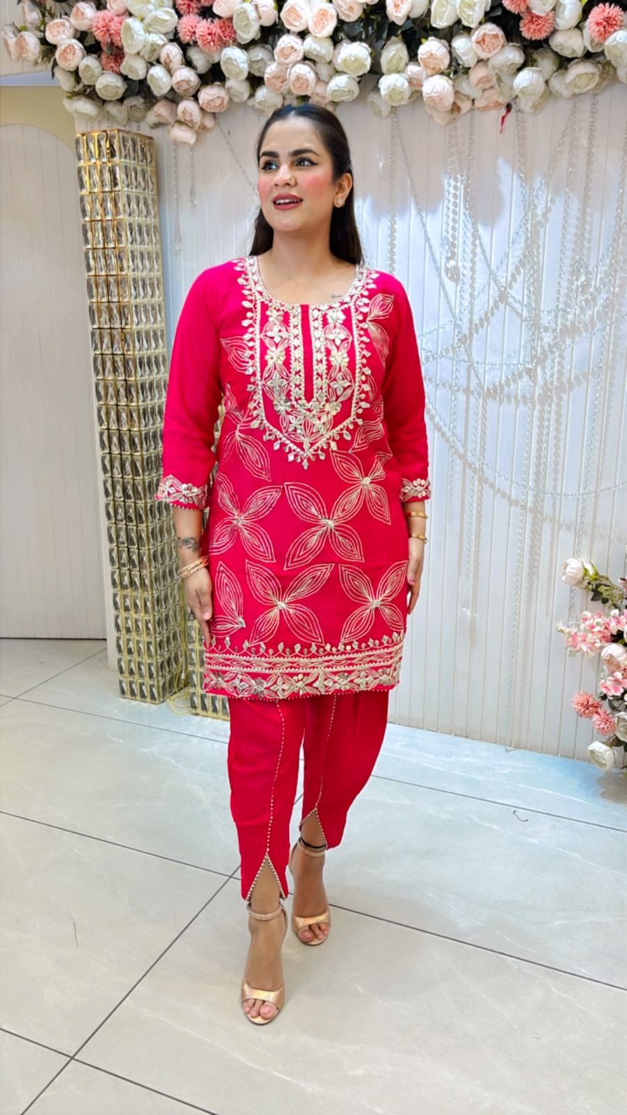 Beautiful Lace Work With Salwar Style Co-Ord Set PC1213
