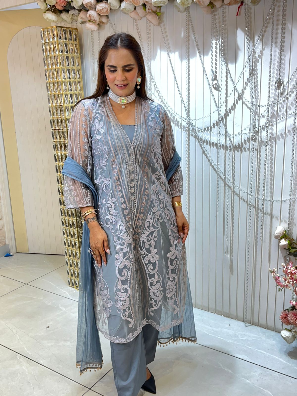 Beautiful Partywear Heavy Suit PC1446
