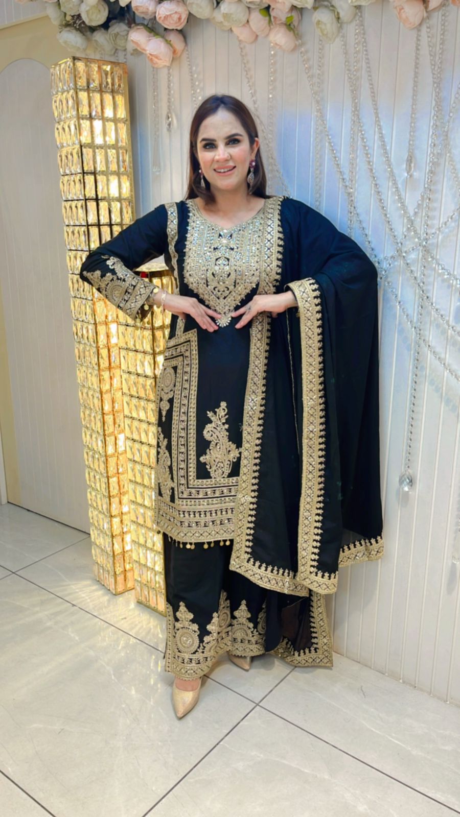 Beautiful Partywear Suit With Heavy Work PC119