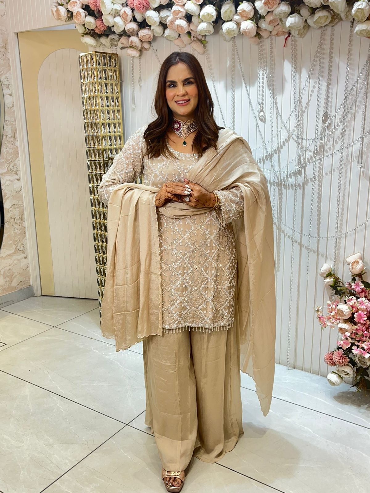 Beautiful Partywear Suit With Heavy Work PC1428