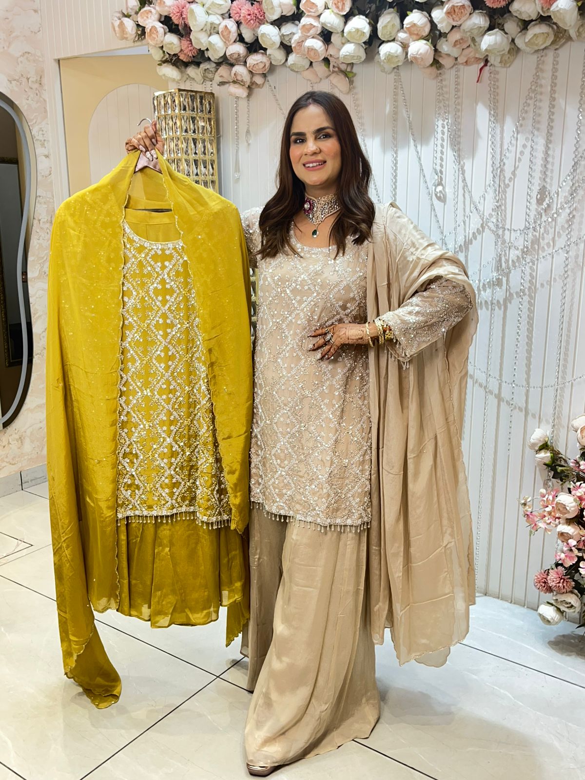 Beautiful Partywear Suit With Heavy Work PC1428