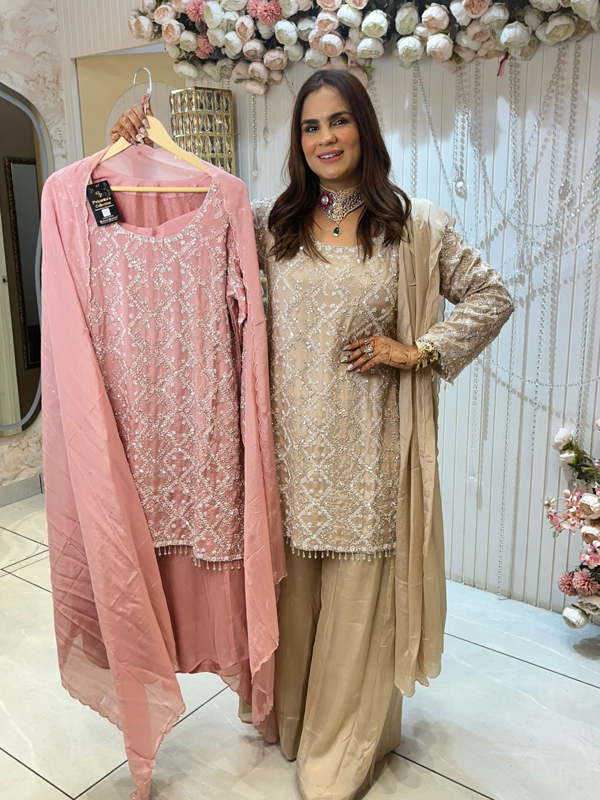 Beautiful Partywear Suit With Heavy Work PC1428